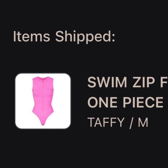 Skims Pink One piece Zip Up Swimsuit - Picture 2 of 2